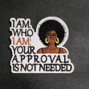 Embroidered Patch with Empowering Message